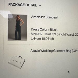Azazie Ida Black Jumpsuit